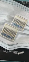 Brocas de diamante Dental para pulir los dientes, pieza de mano de alta velocidad, FG 1,6 M, FO-22EF extrafina, 10 Uds.