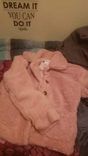 Ins-chaqueta lisa de oso de peluche para mujer, abrigo grueso de invierno, prendas de vestir cálidas, lana de oveja suelta, abrigos de piel sintética