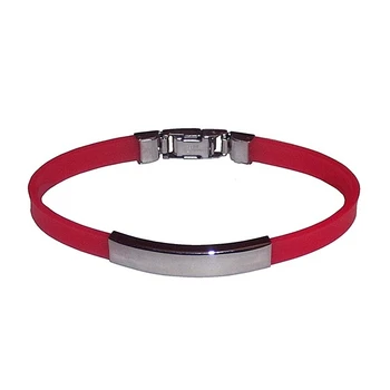 

Stainless steel bracelet rubber network [2239]