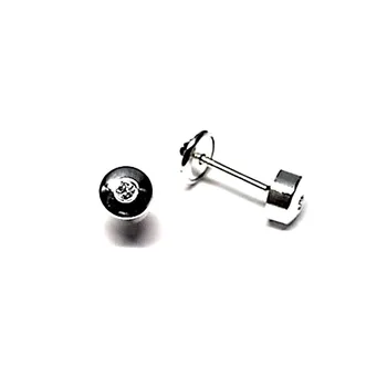 

Sterling silver earrings 925m smooth cubic zirconia [AB0622]