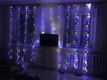 3M String LED Fairy Lights Garland Curtain Lamp USB Remote Control New Year Christmas