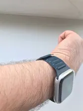 Correa de enlace de cuero para Apple watch, banda de 44mm, 40mm, 38mm, 42mm, pulsera de bucle magnético original, iWatch seires 3, 5, 4, 6 SE