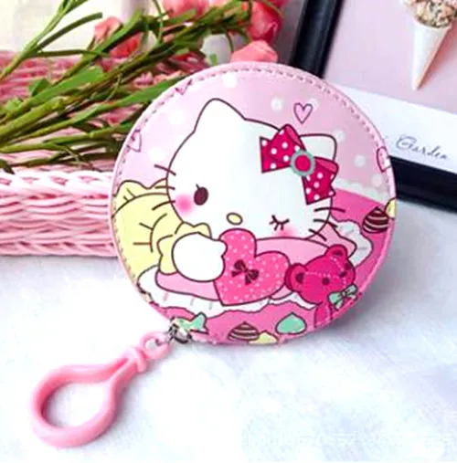 4 Hello kitty мультфильм pu кожа Монета Сумка Кошелек держатель для наушников ключ сумка XK-0862 - Цвет: 4
