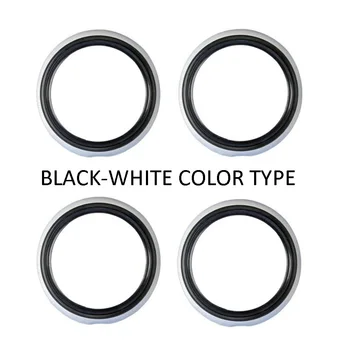 

Atlas Tire Side 16" Rim BLACK-WHITE Wall Portawall Topper STANDARD Auto Car Tire Rubber Ring Set 4 Pcs for 16" Vehicle RIM