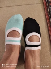 6 Color medias de Yoga para Mujeres de silicona antideslizante calcetines de Pilates transpirable Fitness baile de Ballet de Deportes de algodón calcetines zapatillas