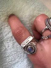 Anillos abiertos con letras de Metal para hombres y mujeres, joyería de fiesta, Punk, Vintage, Inglés