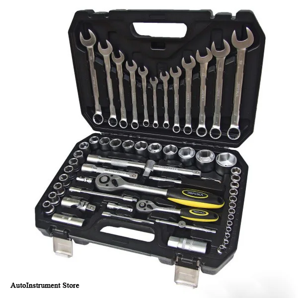 Tool set Eureka er-80082 1/4 &quot&amp 1/2&quot Dr 6-гранный 82 item |