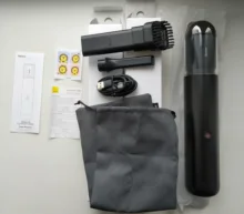 Baseus-miniaspiradora de mano inalámbrica para coche, aspirador portátil de 15000Pa con luz LED, para limpieza del hogar