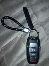 Cuero Luminoso de llave de coche para gran pared Haval Coupe H7 H8 H9 GMW H6, cubierta pequeña a rayas de Color, carcasa del mando a distancia, llavero