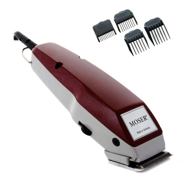 Moser 1400 Silver White Professional Hair Clipper Hair Trimmer Beard Cut  Full Metal Electric Shaver Machine 1406-0458 Barber Kit