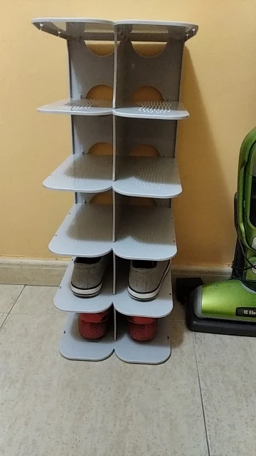 6 warstw Stackable szafka na buty montaż zintegrowany stojak na buty o dużej pojemności PP oszczędność miejsca buty ochronne sto