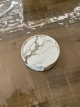 Marble Coaster Cup-Mat Table-Pad-Holder Clean-Placemats Coffee Round Drink 6PCS To Easy