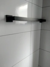 Robe Hook Paper-Holder Towel Rail-Bar-Rack Bar-Shelf Bathroom-Hardware-Set Tissue Black