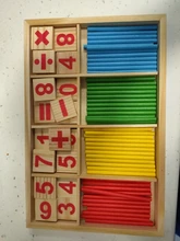 Palos de conteo de bambú coloridos para bebé, juguete Montessori, ayuda de enseñanza, barra de conteo, guardería, juguete educativo de aprendizaje de matemáticas