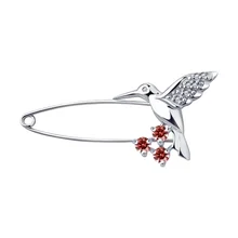 Брошь из серебра с фианитом Diamant 94-140-00537-1