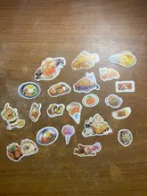 Mohamm-pegatinas decorativas Kawaii de la serie Tiempo Retro, pegatinas personalizadas para diario, papelería, escamas, álbum de recortes, bricolaje