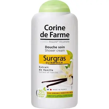 

CORINE OOF FARME Care shower Surgras vanilla Extract 300ml