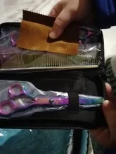 7 pulgadas tijeras de peluquería canina de acero inoxidable peine adelgazamiento gatos domésticos Barber tijeras de peluquería canina Kit para perros el corte de pelo