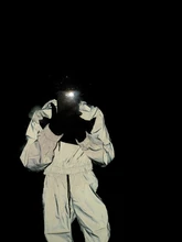 Chaqueta holgada de moda para mujer, conjuntos a juego de talla grande, conjunto de 2 piezas reflectante de Hip Hop, chándal, sudaderas con capucha, pantalones cortos