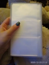 1pc 120 ranuras portadores de identificación PP mate tarjeta libro tarjetas de gran capacidad Clip billete colección de las existencias