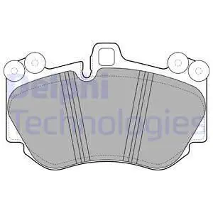 Колодки дисковые п.\ Porsche Cayenne 3.2/4.5 V8 02 диски 19" DEL