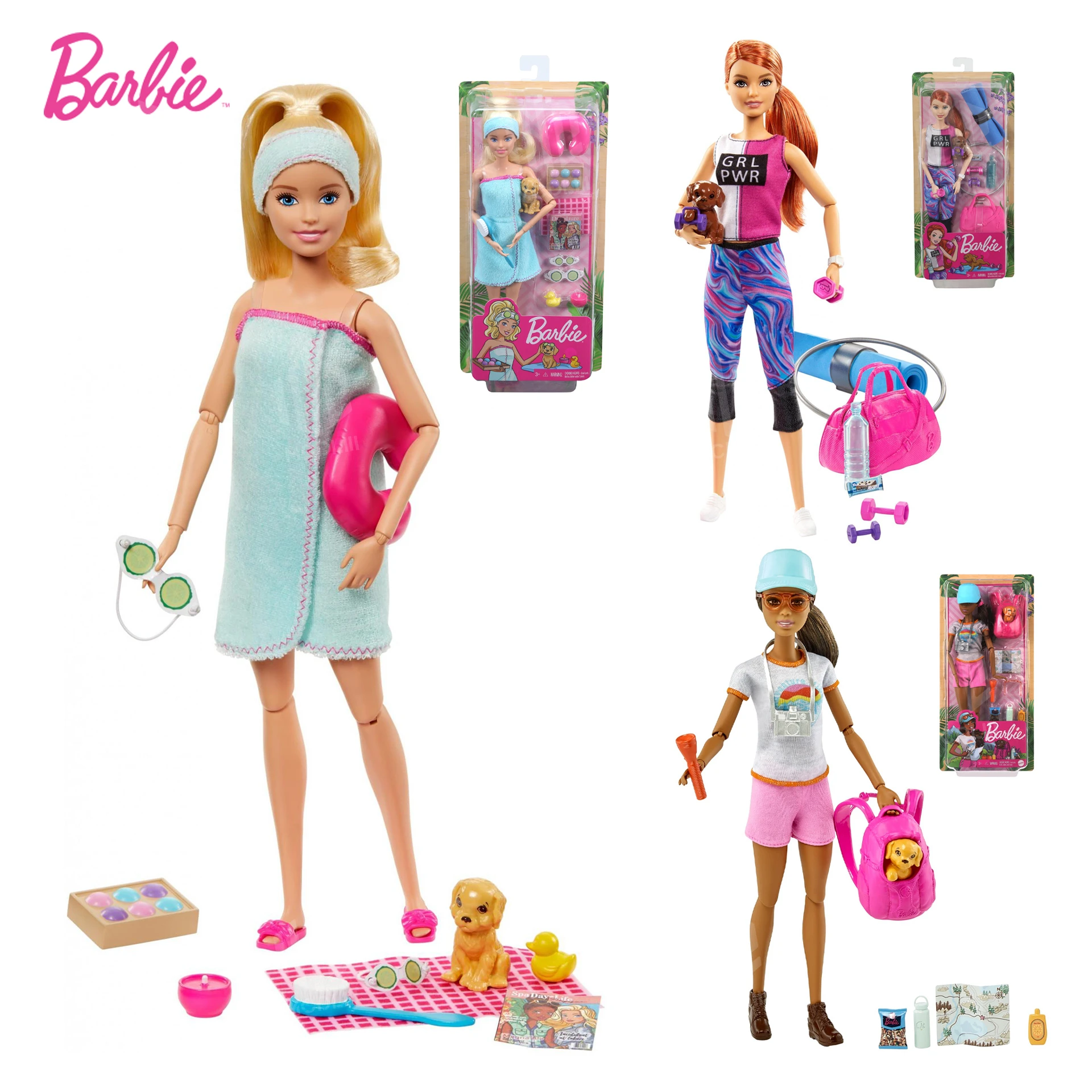 vriendelijke groet Laatste Merg Originele Barbie Poppen Barbie Spa Pop Barbie Fitness Pop Barbie Wandelen  Pop Beweegbare Gewrichten Barbie Collector Meisjes Gift Speelgoed|Poppen| -  AliExpress
