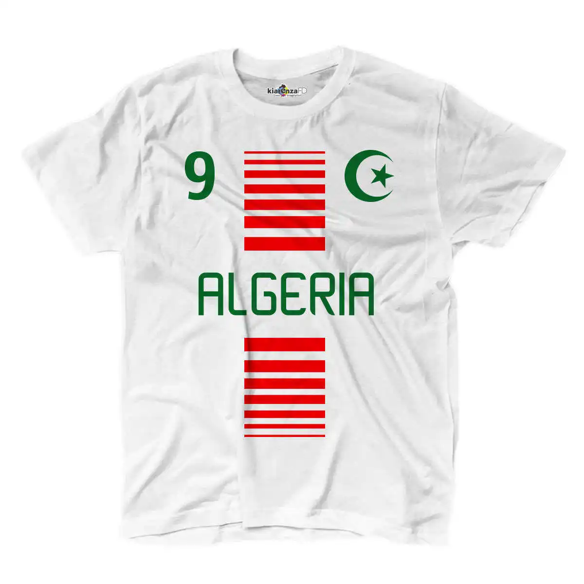 Национальная спортивная футболка Man Algeria 9 Спортивный футбол Африка полумесяц 2