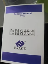 Pressure-Alarm-Monitor-System Car-Tire Tyre-Pressure E-ACE Temperature-Warning Solar-Power