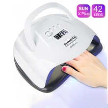 Nouveauté MAX 80W LED UV lampe Portable sèche-ongles 42 LED s outil professionnel pour sécher Gel vernis Auto capteur Machine d'art des ongles(China)