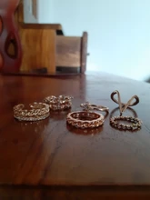 IPARAM-Conjunto de anillos de unión para mujer, de cristal geométrico, dorado, Vintage, bohemio, luna y estrella, diseño de personalidad, conjunto de anillos, regalo de joyas de fiesta