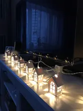 LED String Lamps Light-Fairy-Garland Wood-House Decoration Wedding Holiday-Room Party