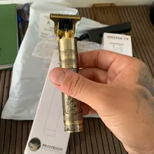 Cortadora de pelo eléctrica para hombre, afeitadora profesional de pelo Dragon Barber, sin cable, USB, 0mm