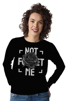 

Angemiel Wear Forget Me Women Black Sweatshirt
