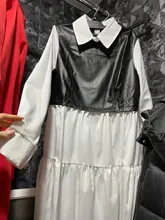 Vestido De primavera-otoño De manga larga con cuello a juego, LBD9318, 2021