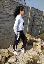 2021 primavera otoño mujer Streetwear carga sueltos pantalones de cintura alta pantalón de mujer 2 pieza Top de manga larga con pantalones Casuales