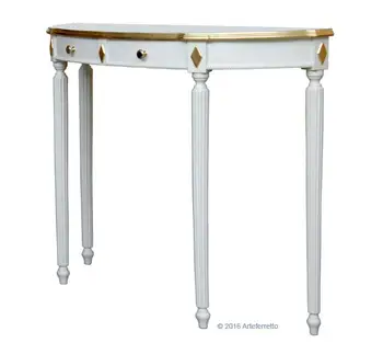 

Console Table lacquered and gold leaf