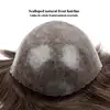 Men's capillary prothesis  0.12-0.14mm Injection Skin Toupee Men Wigs For Man Wig Male Hair Prosthesis 100% Human Hair System 3