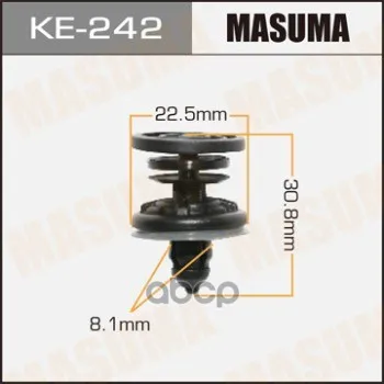Клипса Автомобильная(Автокрепеж)(Упаковка 50 Шт, Цена За 1 Шт) Masuma арт. KE-242