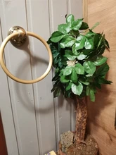 Bathroom-Towel-Holder Wall-Mounted Brass Classic Accessories13991-W Round Antique Aluminium