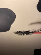 Sirena roja para pestañas, 1 par de pestañas de visón de 25mm, pestañas tupidas alargadas y dramáticas, maquillaje 3d de 25mm, venta al por mayor