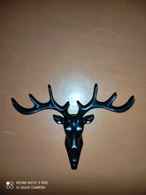 Wall-Hanging-Hook Horns Hanger-Rack Deer-Head Wall-Decoration Key-Deer Vintage Antlers