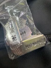 Colgante de hoja de afeitar Unisex, 8 Uds., collar de estilo Hip-hop, joyería de Metal, colgantes para artesanía Popular