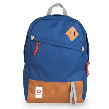 

Mochila monray snipe azul - para portátiles hasta 15.6'/39.6cm - 2 compartimentos (uno acolchado) - poliester + polipiel -