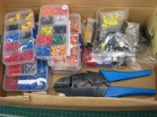 Kit de Terminal de anillo (102 Uds. 10 tipos RV) Juego de conector de engarce eléctrico con caja, cable de cobre aislado cable Pin End Butt