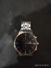 ORLANDO-reloj de cuarzo para hombre, cronógrafo de pulsera de acero inoxidable chapado en oro y plata, a la moda, nuevo, envío directo