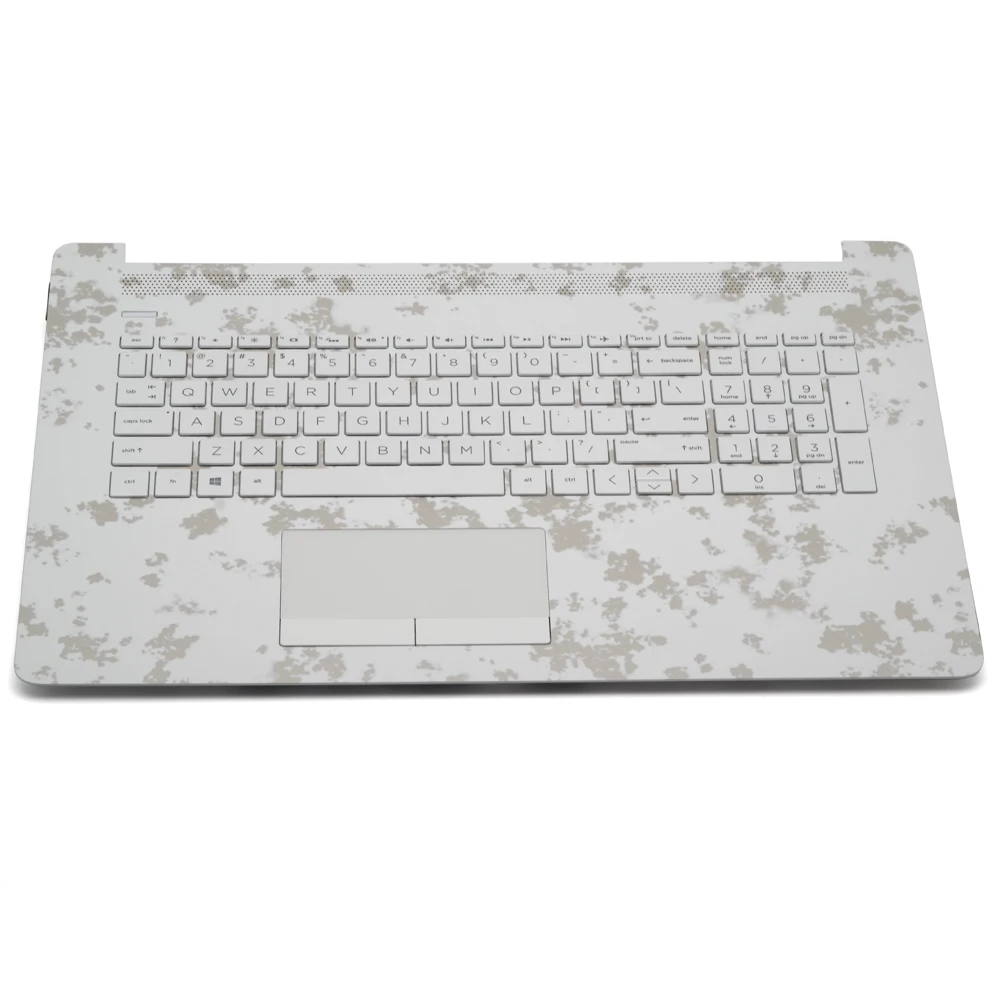 

Top Cover Ceramic White W/TouchPad Keyboard Backlit US For HP 17-BY0030DS Parts L28091-001