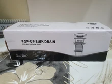 Drain Bath-Tub Waste-Basin Bathroom-Sink Overflow ROVATE Chrome Pop-Up Round 