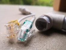 Divisor POE 2 en 1, conector de cableado de red, cabezal de conector RJ45 de tres vías para instalación de cámara de seguridad