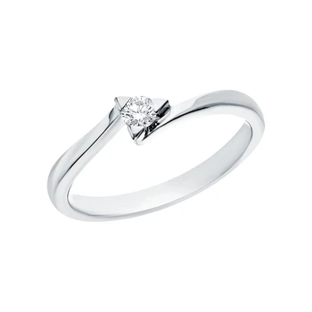 

Gold ring with diamonds sunlight sample 585