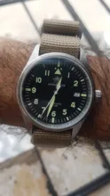 Mens Watch Pilot Sapphire Crystal Stainless-Steel NH35 Automatic Mechanical Waterproof